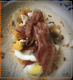 Bacon Potato Egg Taco