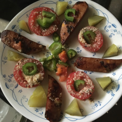 Snausage Tomato Platter