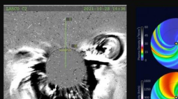 10-28-21 Solar Flare graphic from NOAA SWPC